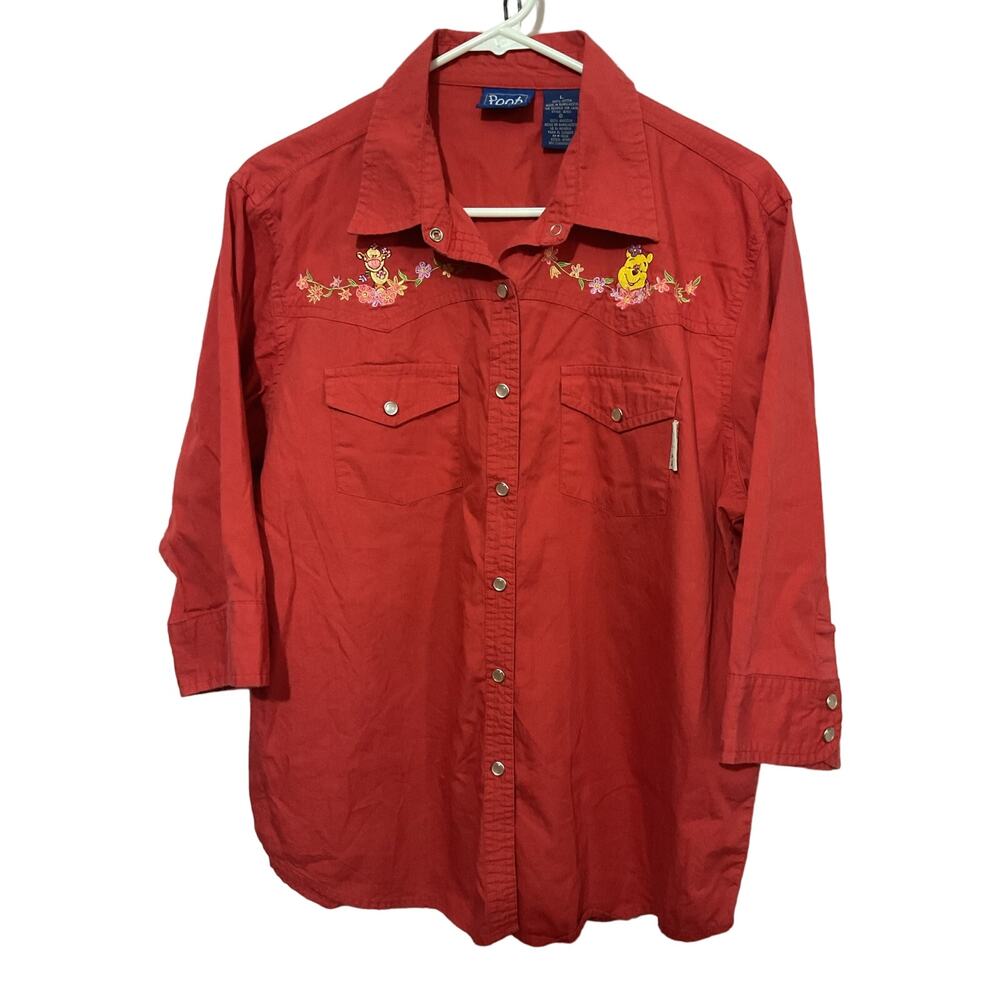 VTG Disney Jerry Leigh Pooh Western Shirt Large